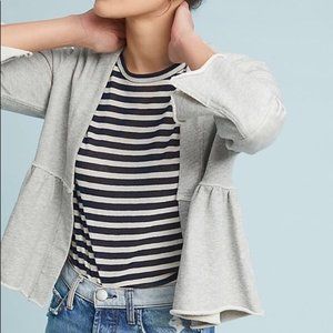 AMO Flounce Jacket in Heather Gray